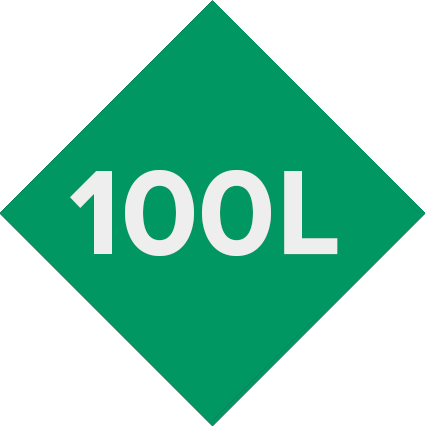 Capacidad <br> 100L