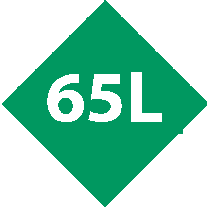 Capacidad <br> 65L