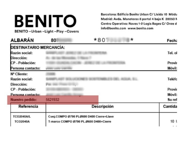 Numero Pedido